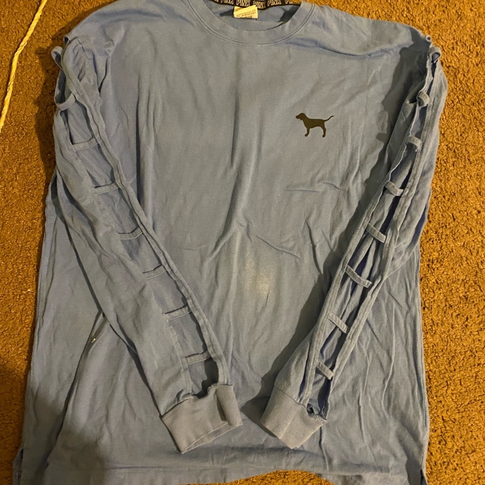 a Perry winkle pink shirt